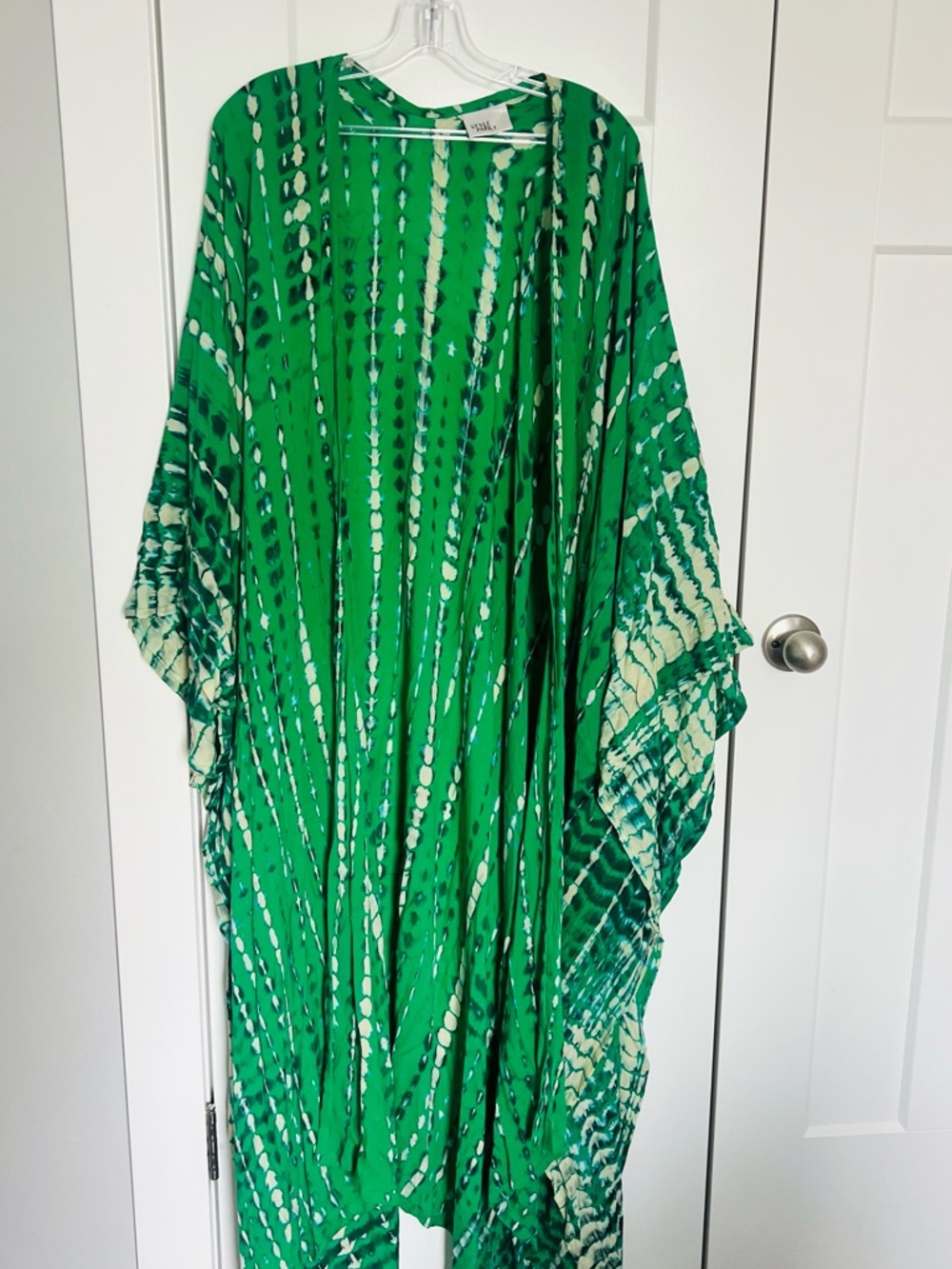 Vince Camuto Green Tie-Dye Tunic Caftan